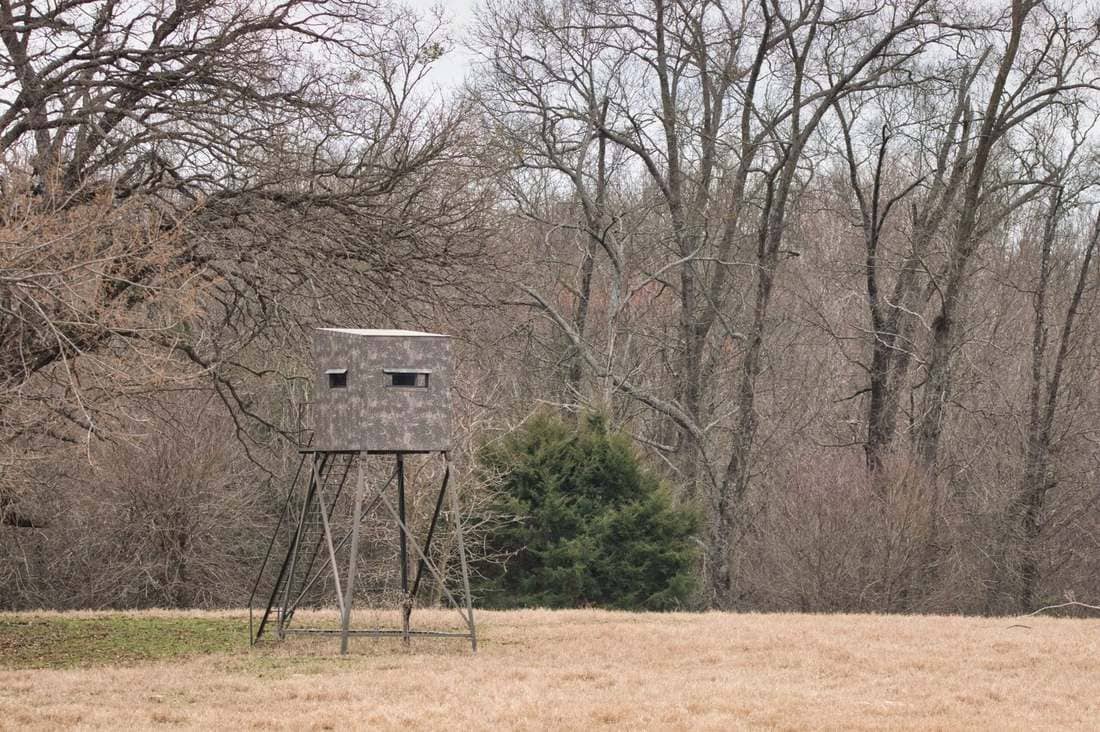 Hunting stand at Rustic Springs Ranch