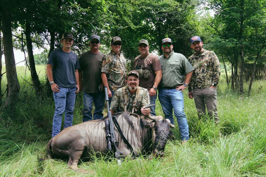 Wildebeest group at Rustic Springs Ranch in East Texas